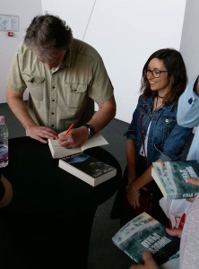 Signing after. Apparently one of these books did really well in Bulgarian. The other tanked.