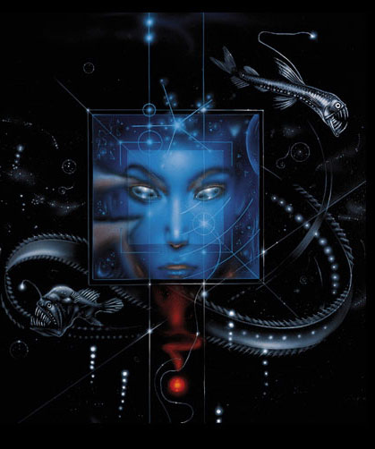 Bruce Jensen´s cover art for Starfish, 1999.